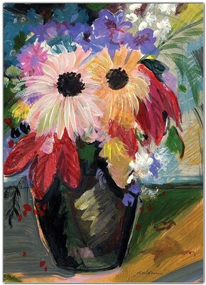 Trademark Global Sheila Golden Harvest Bouquet Canvas Art, 32 x 24