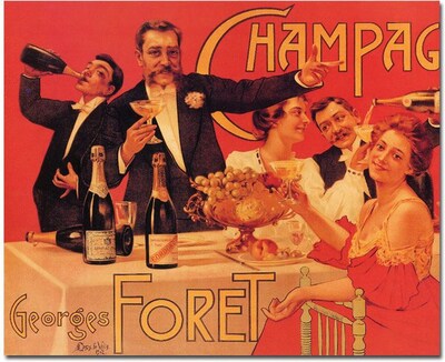 Trademark Global Casas de Valls Champagne Georges Foret Canvas Art, 18 x 24