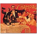 Trademark Global Casas de Valls Champagne Georges Foret Canvas Art, 18 x 24