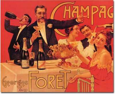 Trademark Global Casas de Valls Champagne Georges Foret Canvas Art, 24 x 32