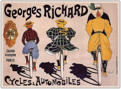 Trademark Global Georges Richard Cycles & Automobiles Canvas Art, 35 x 47