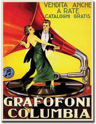 Trademark Global Grafafoni Columbia Canvas Art, 32 x 24