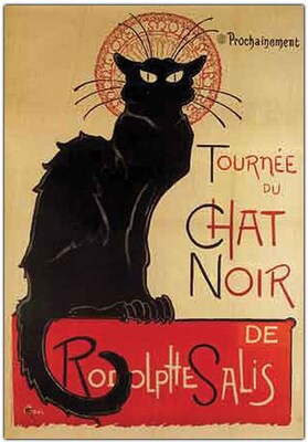 Trademark Global Theophile A. Steinlen Tournee du Chat Noir Canvas Art, 47 x 35