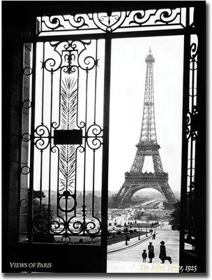 Trademark Global Sally Gall Views of Paris Canvas Art, 24 x 18