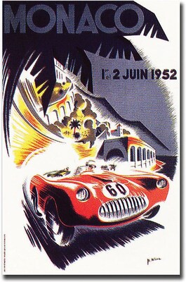 Trademark Global George Ham Monaco 1952 Canvas Art, 32 x 26