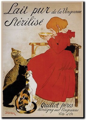 Trademark Global Theophile A. Steinlen Lait Pur de la Vingeanne Sterilise Canvas Art, 48 x 36
