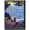 Trademark Global Roger Broders La Route des Alpes Canvas Art, 32 x 24