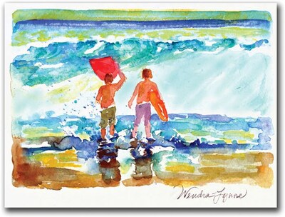 Trademark Global Wendra Boogie Boarders Canvas Art, 18 x 24