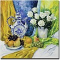 Trademark Global Yelena Lamm Still Life with Blue Teapot Canvas Art, 35 x 35