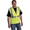Protective Industrial Products High Visibility Sleeveless Safety Vests, ANSI Class 2, Yellow Mesh, X