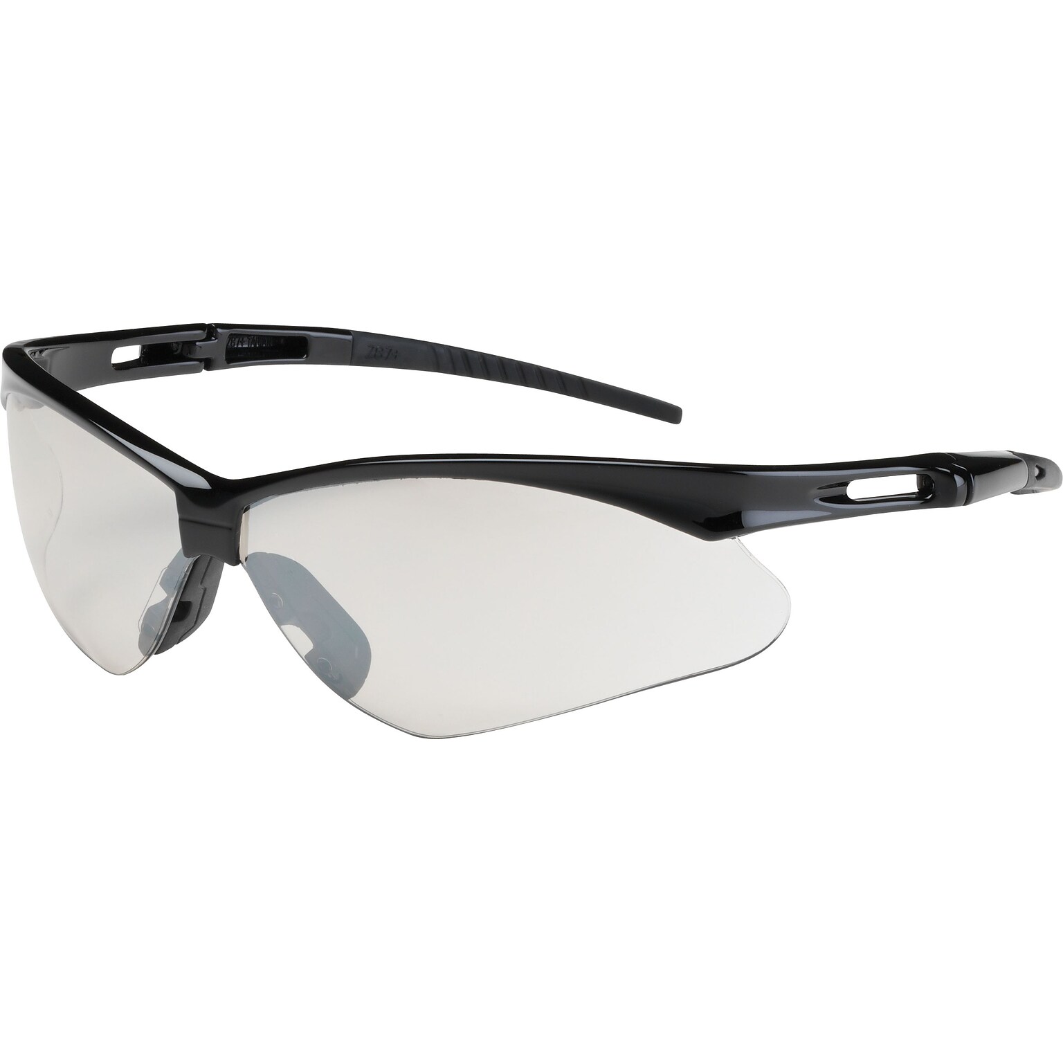 Bouton Optical Anser Safety Glasses, Black Frame, Indoor/Outdoor Lens with Anti-scratch Coating (250-AN-10114)