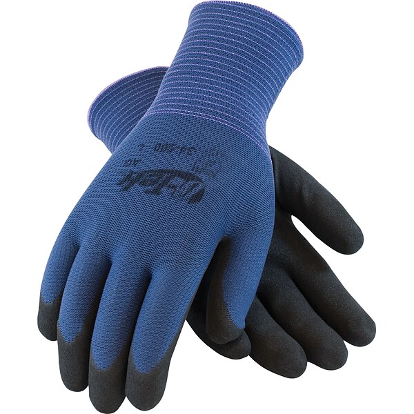 G-Tek® Coated Work Gloves, Active Grip, Seamless Nylon Knit With Nitrile Coating, XL, 12/Pr