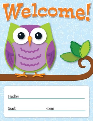 Carson-Dellosa Colorful Owls Welcome, Chart