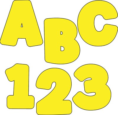 Carson-Dellosa Yellow Lettering