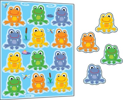 Carson-Dellosa FUNky Frogs Stickers, 72/Pack