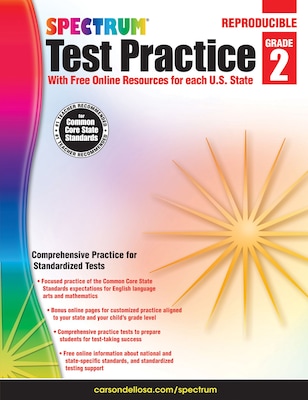 Spectrum Test Practice Grade 2 Workbook, Paperback