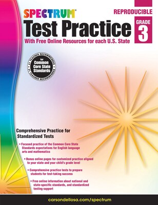 Spectrum Test Practice Grade 3 Workbook, Paperback