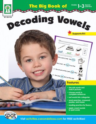 Key Education The Big Book of Decoding Vowels, Workbook
