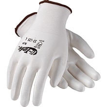 G-Tek 33-125 Polyurethane Coated Polyurethane Gloves, Small, 13 Gauge, White, 12 Pairs (33-125/S)