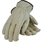 PIP Drivers Gloves, Economy Grade, Top Grain Cowhide, Medium, Tan