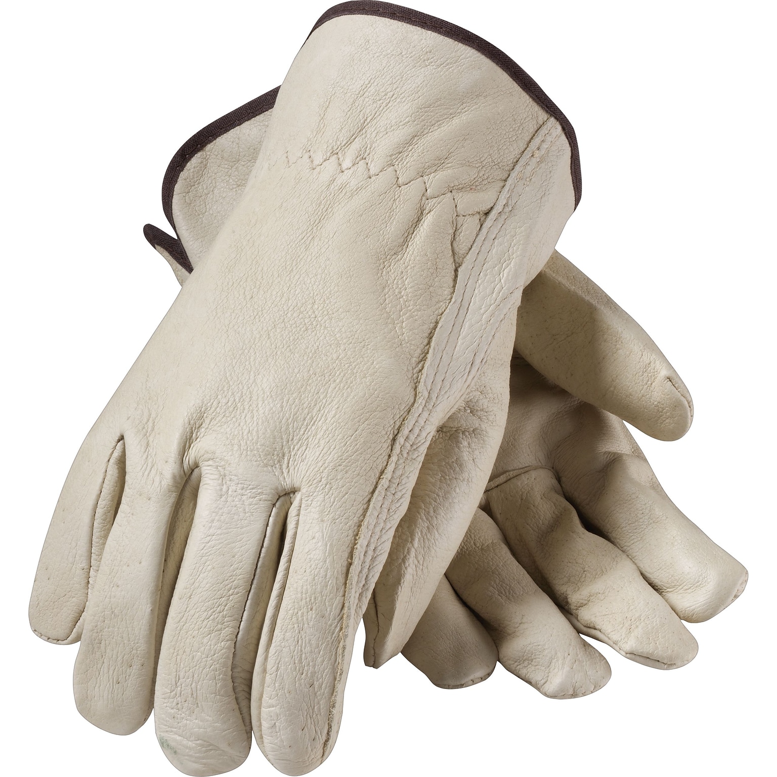 PIP Drivers Gloves, Top Grain Pigskin, XL, Cream (70-361/XL)