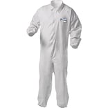KleenGuard® A35 Shell Zipper Front Coverall With Liquid/Particles Protection; White, 2XL, 25/Ct