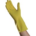 Ambitex® Canners Work Gloves, Latex, Small, Yellow, 144/CT