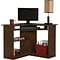 Easy 2 Go 36W Corner Desk, Brown (951572-CC)