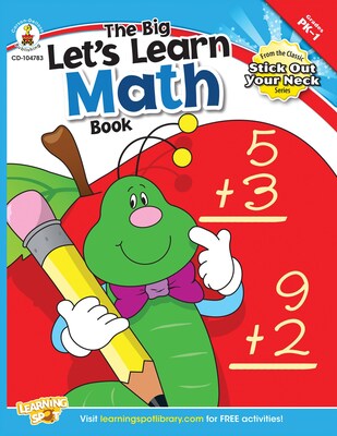 Carson-Dellosa The Big Lets Learn Math Book, Workbook