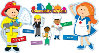 Carson-Dellosa Community Helpers Bulletin Board Set