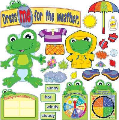 Carson-Dellosa FUNky Frog Weather Bulletin Board Set (110208)