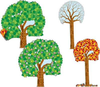 Carson-Dellosa Big Seasonal Tree Bulletin Board Set