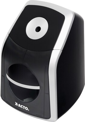 X-ACTO® SharpX Classic Electric Pencil Sharpener, Black/Silver