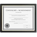 Lorell Ready-to-use Frame with Certificate of Achievement, Black