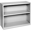 Lorell Fortress Series 2-Shelf 30 Bookcase, Light Gray (LLR41280)