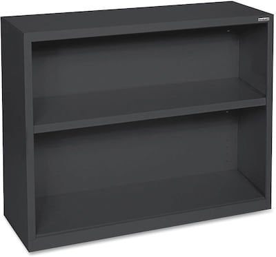 Lorell Fortress Series 2-Shelf 30 Bookcase, Black (LLR41282)