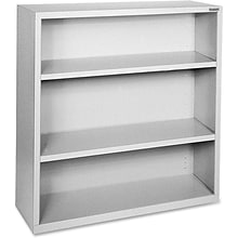 Lorell Fortress Series 3-Shelf 42 Bookcases, Light Gray (LLR41283)