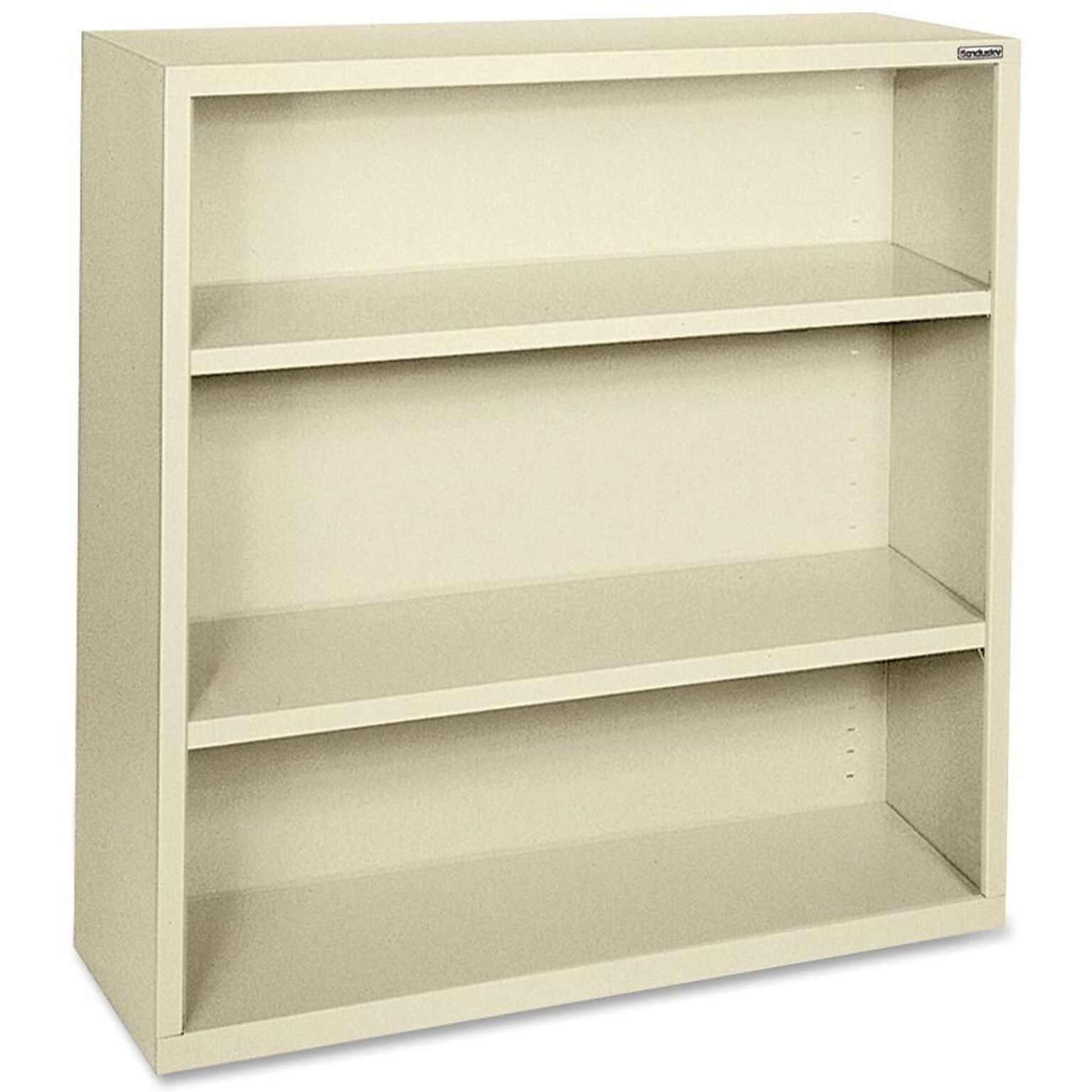 Lorell Fortress Series 3-Shelf 42 Bookcase, Putty (LLR41284)