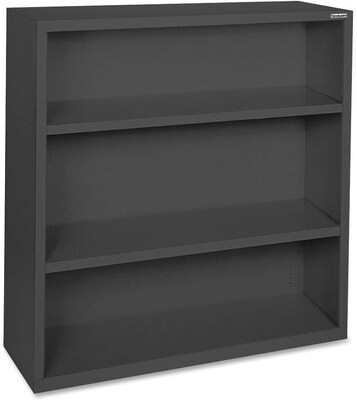 Lorell Fortress Series 42 3-Shelf Bookcase, Black (LLR41285)