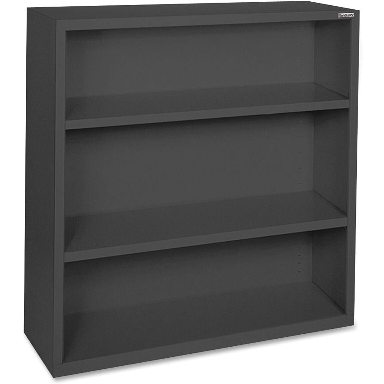 Lorell Fortress Series 42 3-Shelf Bookcase, Black (LLR41285)