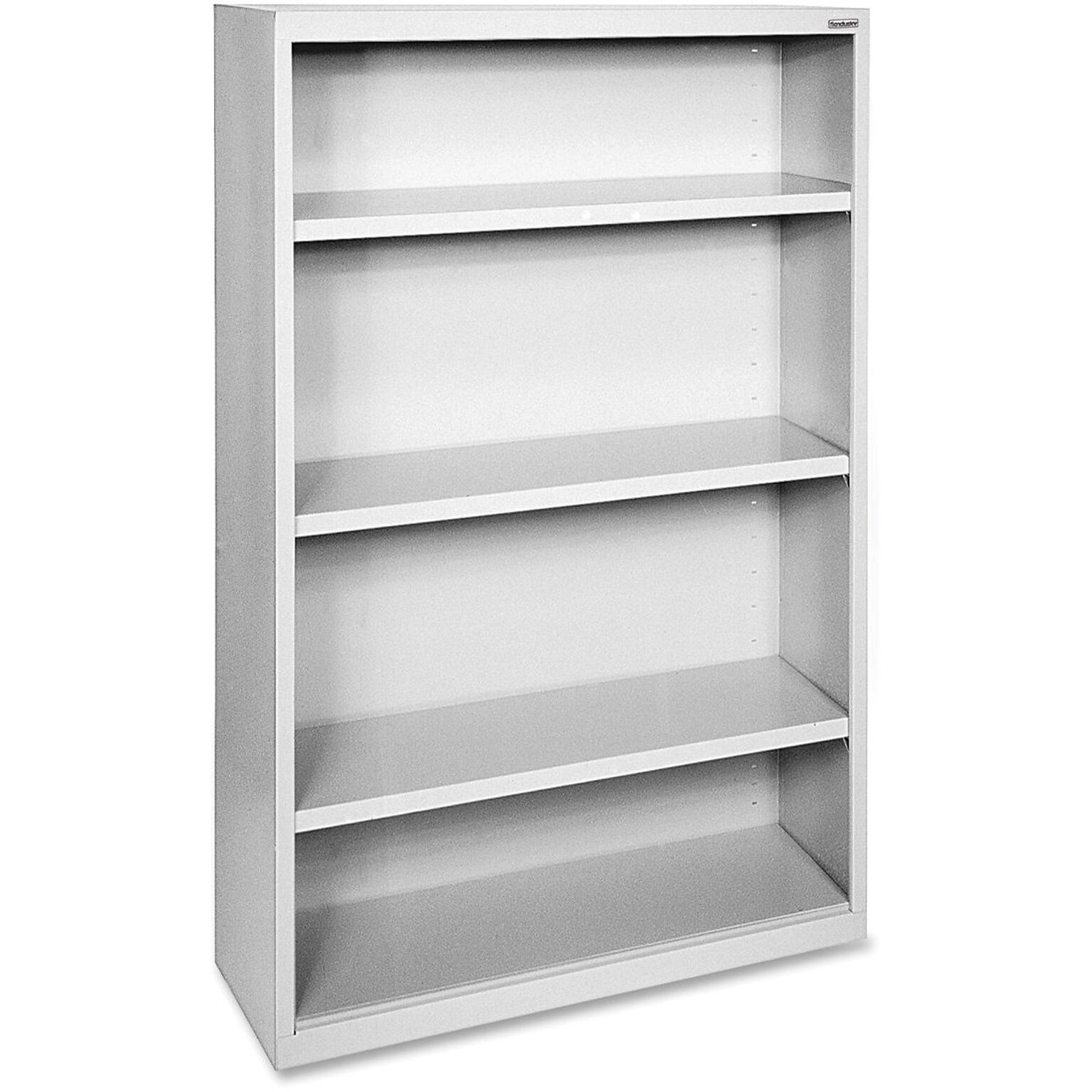 Lorell Fortress Series 4-Shelf 60 Bookcase, Light Gray (LLR41286)