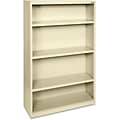 Lorell Fortress Series 4-Shelf 60Bookcase, Putty (LLR41287)