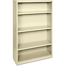 Lorell Fortress Series 4-Shelf 60Bookcase, Putty (LLR41287)