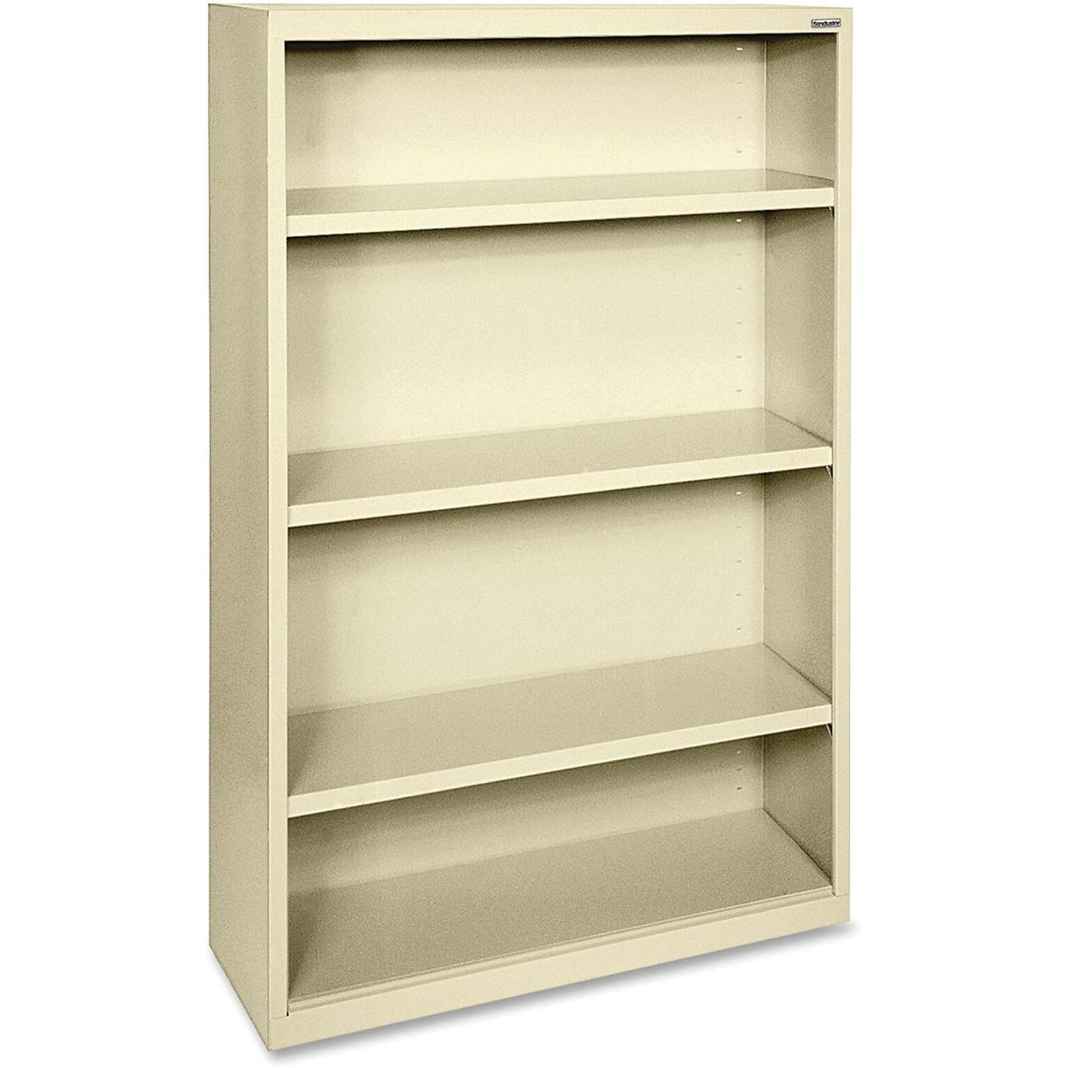 Lorell Fortress Series 4-Shelf 60Bookcase, Putty (LLR41287)