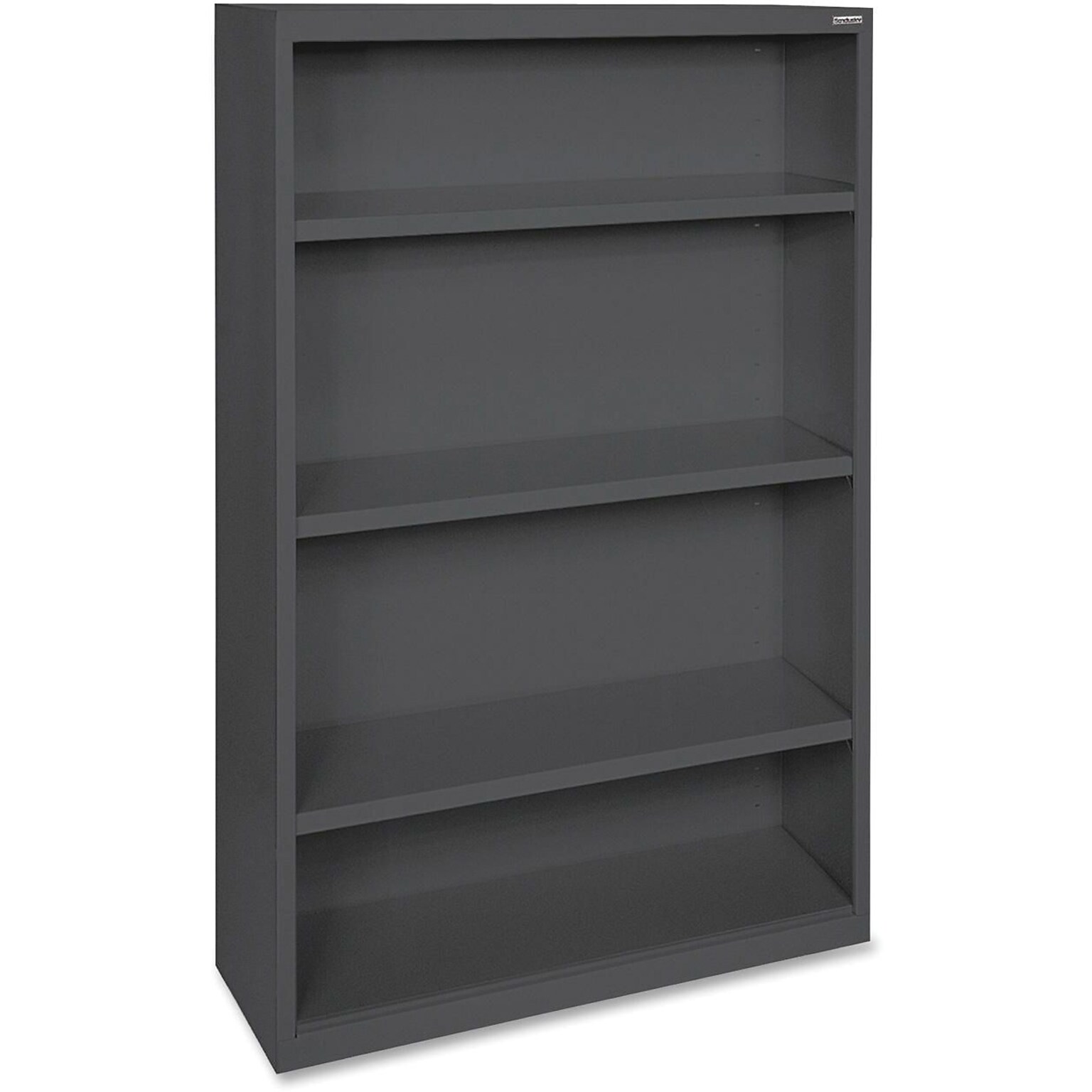 Lorell Fortress Series 4-Shelf Bookcases, Black (LLR41288)