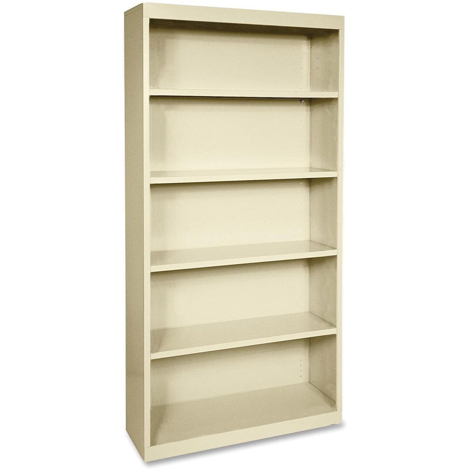 Lorell Fortress Series 72 5-Shelf Bookcase, Putty (LLR41290)