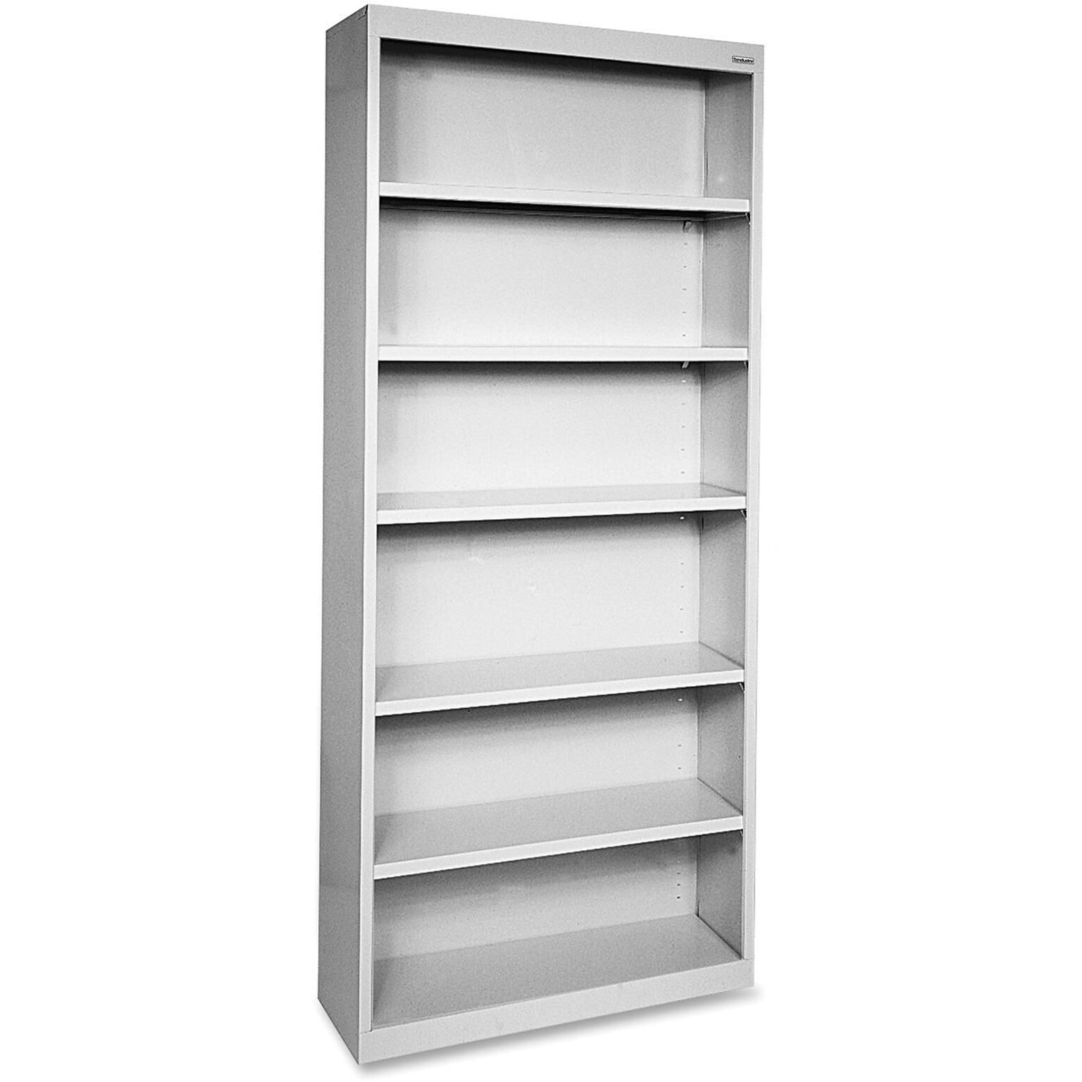Lorell Fortress Series 6-Shelf 82 Bookcase, Light Gray (LLR41292)