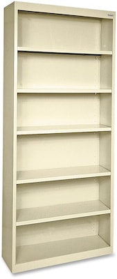 Lorell Fortress Series 6-Shelf 82 Bookcase, Putty (LLR41293)
