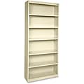 Lorell Fortress Series 6-Shelf 82 Bookcase, Putty (LLR41293)