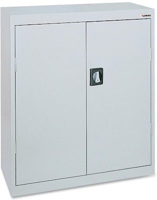 Lorell Fortress Series 3-Shelf Storage Cabinet, Light Gray (LLR41303)